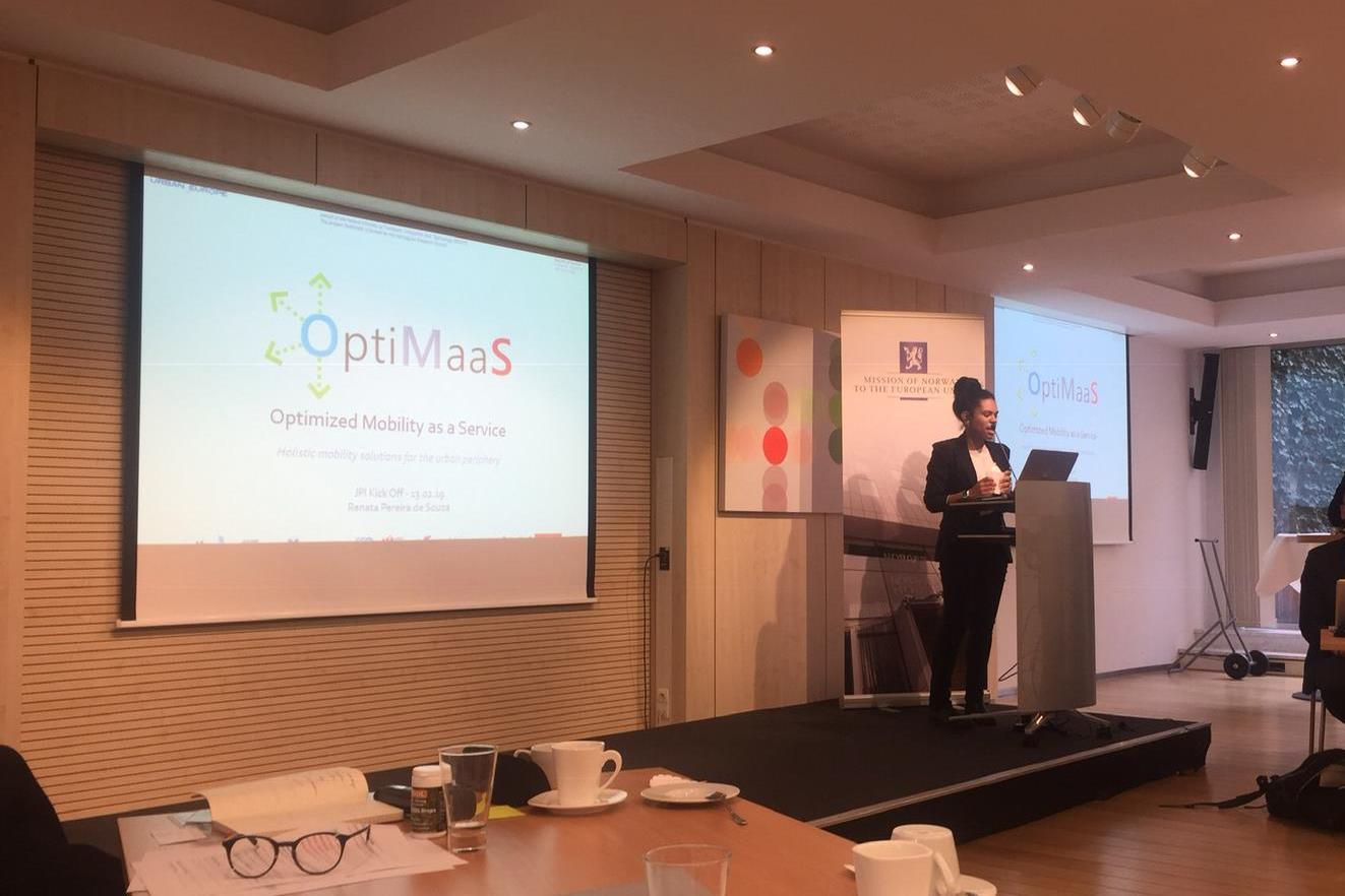 Renata Pereira De Souza Presents OptiMaaS At JPI Urban Europe Event